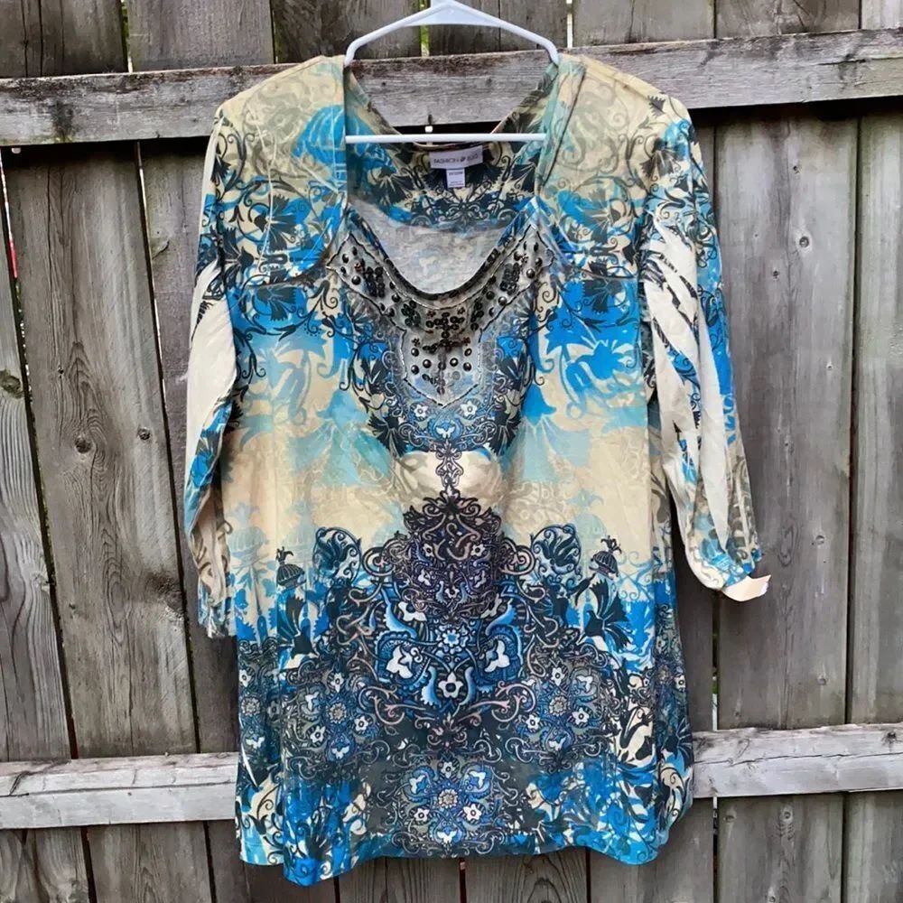 Fashion Bug tribal print top sz. 18/20 W